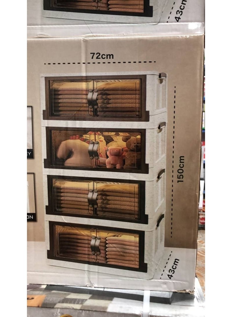 Elite 4-Tier Jumbo Wardrobe - Image 2